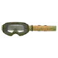 Μάσκα μηχανής motocross O'NEAL B-10 STRIPED GREEN/ORANGE - CLEAR  thumb