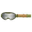 Μάσκα μηχανής motocross O'NEAL B-10 STRIPED GREEN/ORANGE - SILVER MIRROR thumb