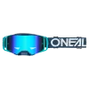 Μάσκα μηχανής motocross O'NEAL B-33 HEXA BLUE - RADIUM BLUE