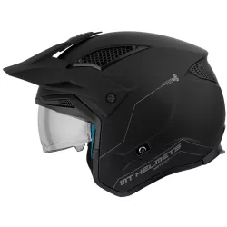 Κράνος μηχανής MT DISTRICT SV S SOLID A1 BLACK MATT Κράνος μηχανής MT DISTRICT SV S SOLID A1 BLACK MATT