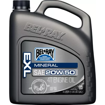 Λάδι μηχανής BEL-RAY EXL MINERAL 4T 20W-50 4L