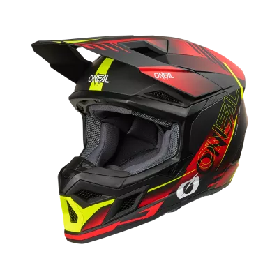 Κράνος motocross O'NEAL 3SERIES HAZE BLACK/RED/NEON YELLOW  V.26