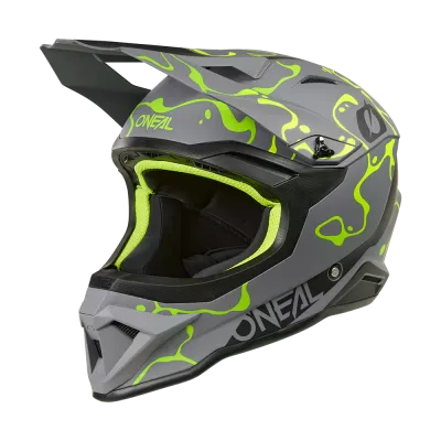 Κράνος motocross O'NEAL 1SERIES SPLASH GRAY/NEON YELLOW V.26