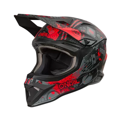 Κράνος motocross O'NEAL 1SERIES VIBRANT BLACK/RED V.26