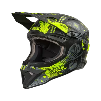 Κράνος motocross O'NEAL 1SERIES VIBRANT BLACK/NEON YELLOW V.26