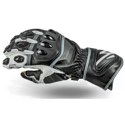 Γάντια μηχανής Lindstrands Bergby Black/White Γάντια μηχανής Lindstrands Bergby Black/White