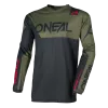 Μπλούζα μηχανής motocross O`NEAL ELEMENT RACEWEAR BLACK/OLIVE V.26