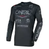 Μπλούζα μηχανής motocross O`NEAL ELEMENT BRAND BLACK/GRAY V.26