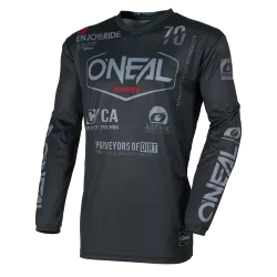 Μπλούζα μηχανής motocross O`NEAL ELEMENT BRAND BLACK/GRAY V.26 Μπλούζα μηχανής motocross O`NEAL ELEMENT BRAND BLACK/GRAY V.26