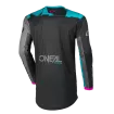 Γυναικεία μπλούζα motocross O`NEAL ELEMENT ROLLER BLACK/CYAN Γυναικεία μπλούζα motocross O`NEAL ELEMENT ROLLER BLACK/CYAN thumb