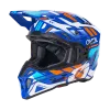 Κράνος μηχανής motocross O'NEAL EX-SRS DUST BLUE/ORANGE V.26