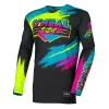 Μπλούζα μηχανής motocross O'NEAL MAYHEM RESEDA BLACK/NEON YELLOW V.26