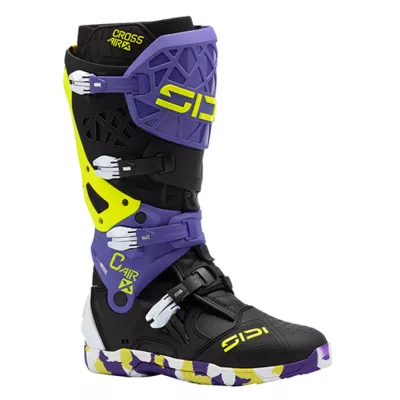 Μπότες μηχανής motocross SIDI CROSSAIR X BLACK VIOLET
