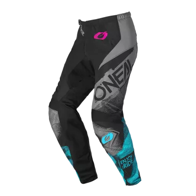 Γυναικείο παντελόνι motocross O’NEAL ELEMENT ROLLER BLACK/CYAN