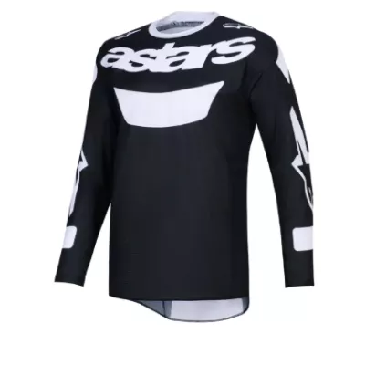 Μπλούζα motocross Alpinestars RACER AIR RIWAY BLACK/WHITE