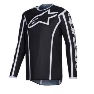 Μπλούζα motocross Alpinestars FLUID APEX BLACK/GRAY