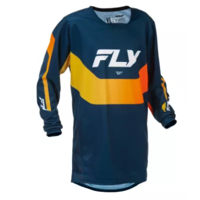 Παιδική μπλούζα motocross FLY RACING Kinetic Jugend - Navy/Orange