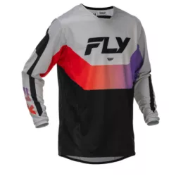 Μπλούζα μηχανής motocross FLY RACING Kinetic - Grey/Red/Purple/Black Μπλούζα μηχανής motocross FLY RACING Kinetic - Grey/Red/Purple/Black