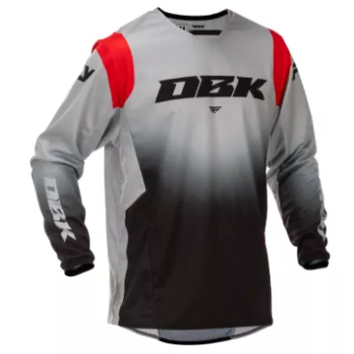 Μπλούζα motocross FLY RACING Kinetic DBK Special Edition - Grey/Black/Red