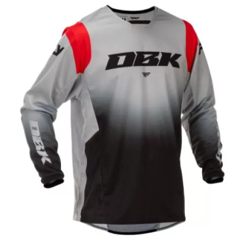 Μπλούζα μηχανής motocross FLY RACING Kinetic DBK Special Edition - Grey/Black/Red Μπλούζα μηχανής motocross FLY RACING Kinetic DBK Special Edition - Grey/Black/Red