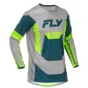 Μπλούζα μηχανής motocross FLY RACING Lite- Grey/Lime/Teal