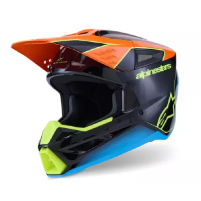 Κράνος ALPINESTARS SM3 FRAY BLACK/ORANGE/YELLOW