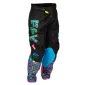 Παιδικό παντελόνι motocross FLY RACING Kinetic Mutant  - Black/multi thumb