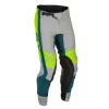 Παντελόνι μηχανής motocross FLY RACING - Grey/Lime/Teal