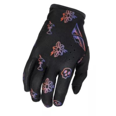 Παιδικά γάντια motocross FLY RACING Lite Outline Special Edition - Black/Red/Purple