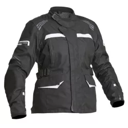 Γυναικείο υφασμάτινο μπουφάν μηχανής Lindstrands Granberg Black/White Γυναικείο υφασμάτινο μπουφάν μηχανής Lindstrands Granberg Black/White