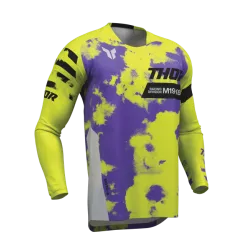 Μπλούζα μηχανής motocross THOR LAUNCHMODE BLEACH GRAY/ACID Μπλούζα μηχανής motocross THOR LAUNCHMODE BLEACH GRAY/ACID