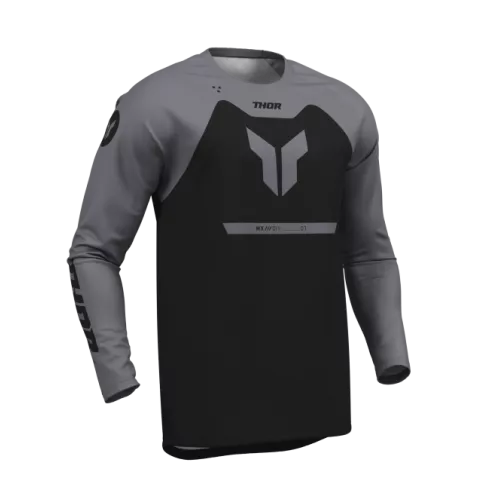 Μπλούζα μηχανής motocross THOR RIDEMODE MENACE BLACK Μπλούζα μηχανής motocross THOR RIDEMODE MENACE BLACK