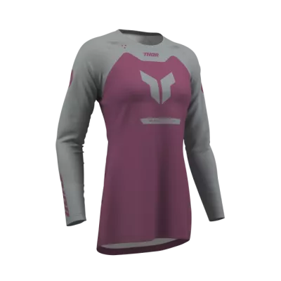 Γυναικεία μπλούζα motocross THOR RIDEMODE MENACE PURPLE/GRAY Γυναικεία μπλούζα motocross THOR RIDEMODE MENACE PURPLE/GRAY