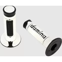 Χειρολαβές μοτοσυκλέτας DOMINO GRIPS DIAMONTE DC White/Black