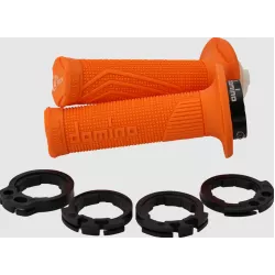 Χειρολαβές μοτοσυκλέτας DOMINO GRIPS DOMINO D100 LockOn Orange Χειρολαβές μοτοσυκλέτας DOMINO GRIPS DOMINO D100 LockOn Orange