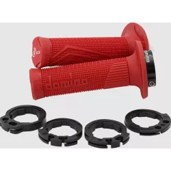 Χειρολαβές μοτοσυκλέτας DOMINO GRIPS DOMINO D100 LockOn RED
