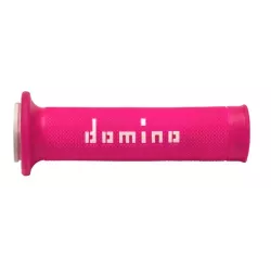 Χειρολαβές μοτοσυκλέτας DOMINO GRIPS A010 FUCHSIA/WHITE Χειρολαβές μοτοσυκλέτας DOMINO GRIPS A010 FUCHSIA/WHITE