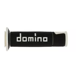 Χειρολαβές μοτοσυκλέτας DOMINO GRIPS A450 PAIR BLACK/WHITE Χειρολαβές μοτοσυκλέτας DOMINO GRIPS A450 PAIR BLACK/WHITE