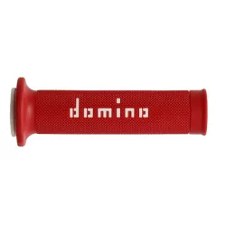 Χειρολαβές μοτοσυκλέτας DOMINO GRIPS A010 RED/WHITE Χειρολαβές μοτοσυκλέτας DOMINO GRIPS A010 RED/WHITE