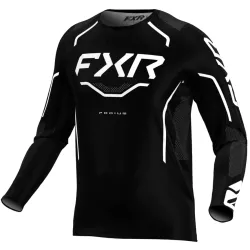 Μπλούζα motocross FXR PODIUM RELAY MX26 BLACK/WHITE