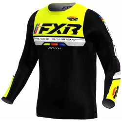 Μπλούζα motocross  FXR APEX MX26 BLACK/NEON YELLOW