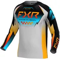 Μπλούζα motocross FXR CLUTCH PRO MX26 GREY/SKY ORANGE