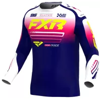 Μπλούζα motocross FXR CLUTCH MX26 NAVY RAZZ/WHITE