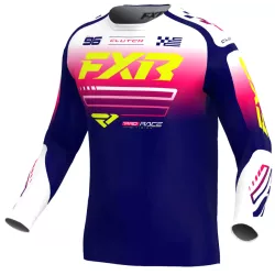 Μπλούζα motocross FXR CLUTCH MX26 NAVY RAZZ/WHITE