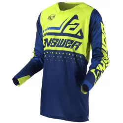 Μπλούζα motocross ANSWER ELITE DISCORD MIDNIGHT/HYPER ACID