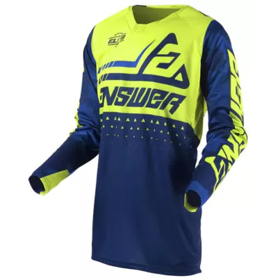 Μπλούζα motocross ANSWER ELITE DISCORD MIDNIGHT/HYPER ACID
