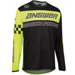 Μπλούζα motocross ANSWER ARKON OCTANE HYPER ACID/BLACK