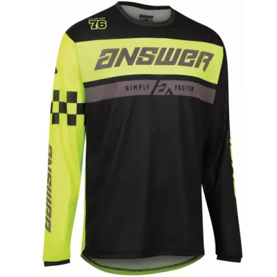 Μπλούζα motocross ANSWER ARKON OCTANE HYPER ACID/BLACK