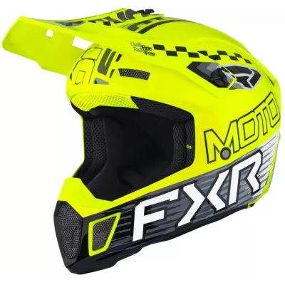 Κράνος motocross FXR CLUTCH RACE DIV MX26 BLACK/NEON YELLOW