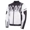 Μπουφάν μηχανής ICON Merc3™ ANOMALY WHITE
